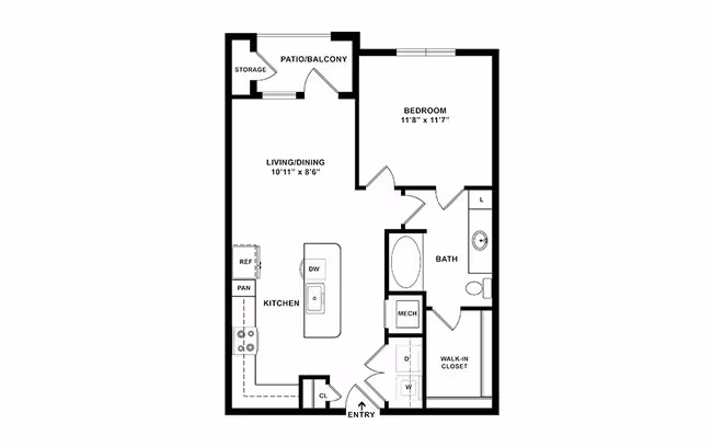 Unit 7203 9320 floor plan